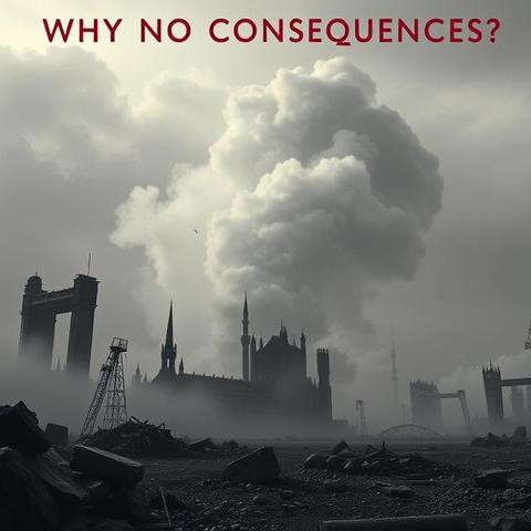 WHY NO (LEGAL) CONSEQUENCES? Boris Johnson’s ex-Foreign Secretary and ex-Prime Minister’s conduct remains covered-up despite current systemic risks to UK democracy. #Quisling #BlackmailThreat #NationalSecurityThreat #JohnsonLies #PeopleDie #JailTime #MidJourneyAI Llewelyn Pritchard 27 May 2025