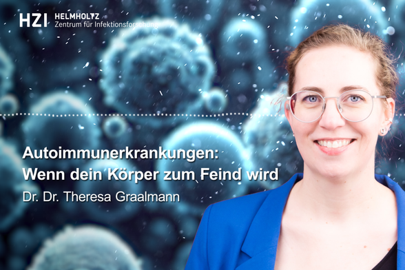 Kachel zum HZI-Podcast InFact mit Theresa Graalmann zum Thema Autoimmunerkrankungen