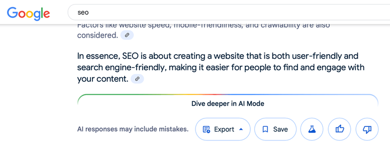 Google is testing replacing the "Dive deeper in AI Mode" button with "Follow up in AI Mode"