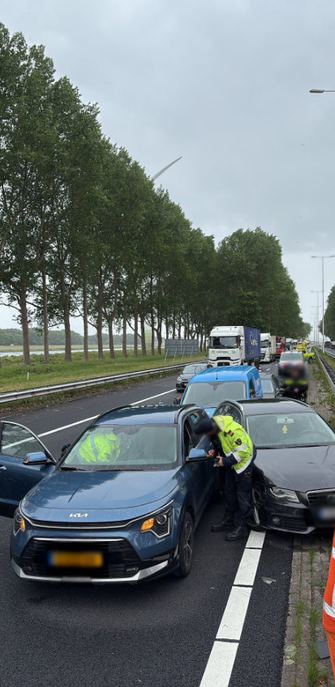 Meerdere voertuigen betrokken bij ongeval