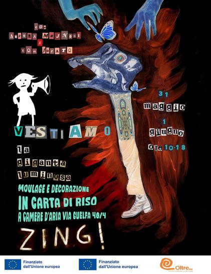 VESTIAMO LA GIGANTE LUMINOSA l Workshop intensivo di tecniche di moulage e decorazione in carta di riso