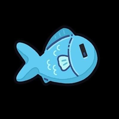 blue cartoon fish