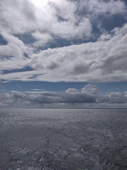 Meer, Wolken und Himmel