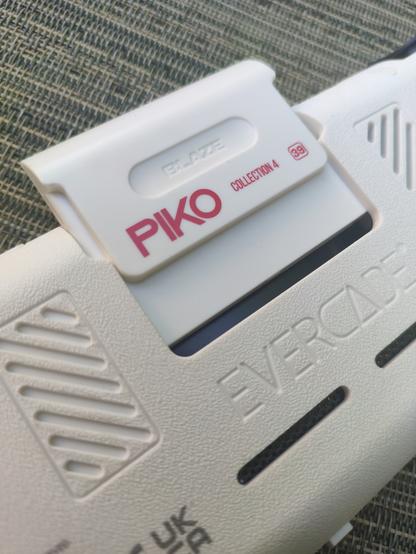 close up of an evercade exp with Piko collection 4 inserted