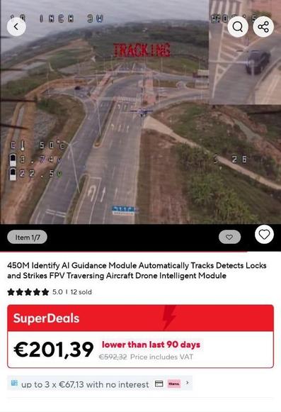 Same ad as previous pic but the drone is getting closer to the car