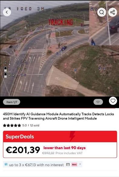 Last bit of the video where the drone is heading right for the car at high speed, before the video cuts out