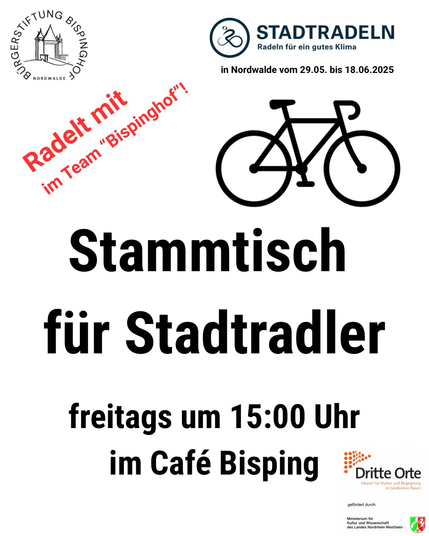 Einladung zum Stammtisch für Stadtradler