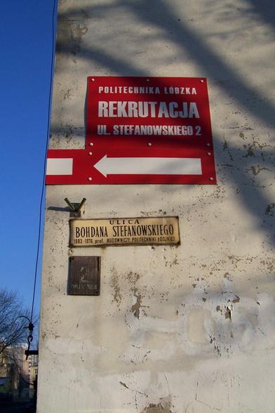 letrero de la Politechnika Lodzka