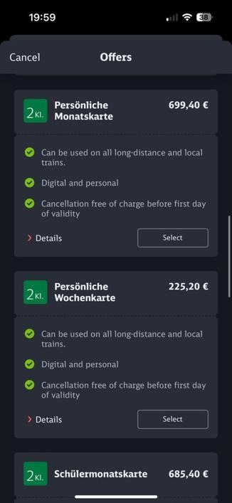 DB Ice Monthly Pass