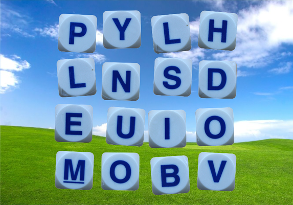 The 16-letter grid to play the 127th weekly game of TheBOG: PYLH / LNSD / EUIO / MOBV