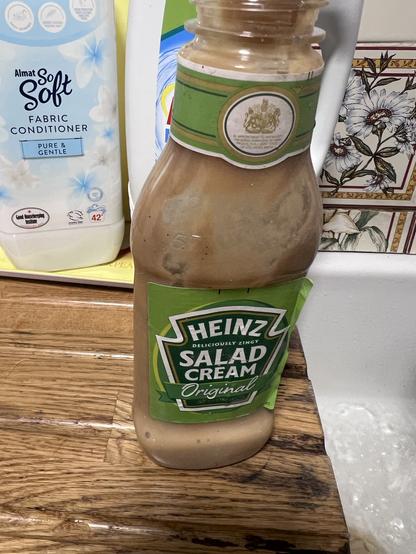 Heinz Mayonnaise reimagined. A once white sauce.now brownish