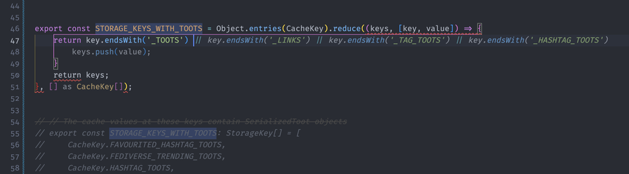 AI suggesting I add "or ends with '_HASHTAG_TOOTS'" to an expression that starts "if it ends with '_TOOTS'"