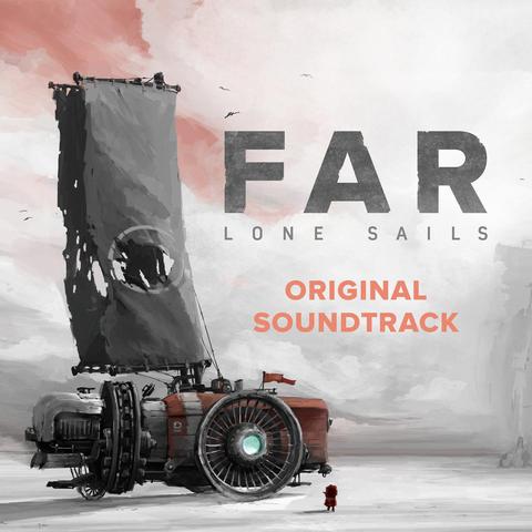 Big titles on the artwork. We can see a kind of post-apocalyptical truck with big wheels and a huge square shaped sail. The tones are lightgrey and red, not saturated.