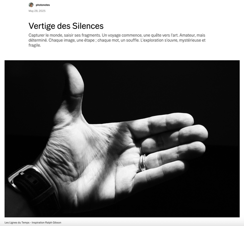 Screenshot of my first photo blog entry