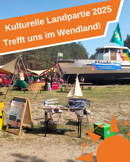 ein Infostand vom CompassCollective auf der Kulturellen Landpartie 2023