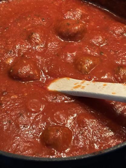 A close-up of my extremely delicious spaghetti sauce.. family recipe