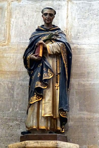 Statue de saint Thomas d'Aquin, Plailly (60), église Saint-Martin.
Photo de Pierre Poschadel : https://commons.wikimedia.org/wiki/User:P.poschadel