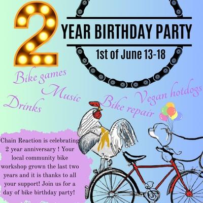 Graphic containing some information about the party