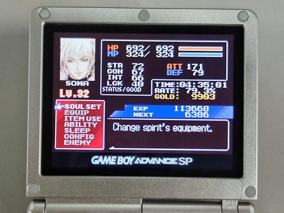 Stats screen
4:35 hours of playtime
Level 32