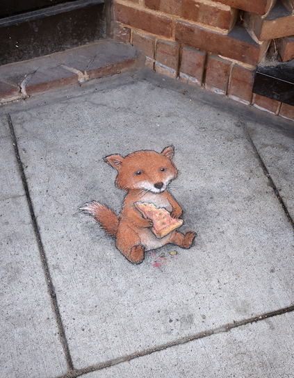 Clyde found a piece of cold pizza and now his whole outlook on the universe has changed.