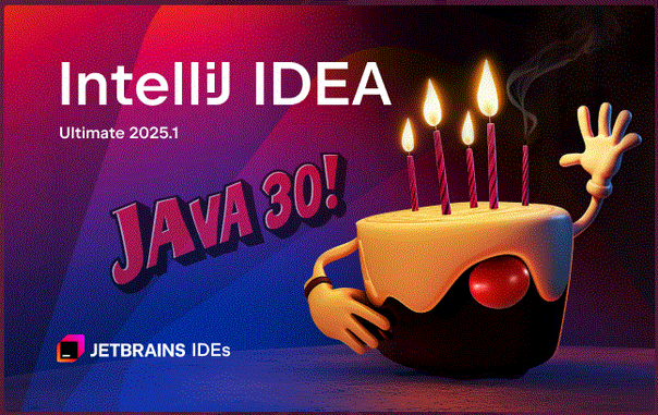 SplashScreen von JetBrains IDE IntelliJ mit einer Homage an Java