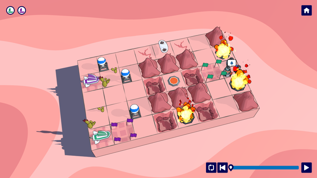 Day biome level featuring wings, ressources, burner and villages.