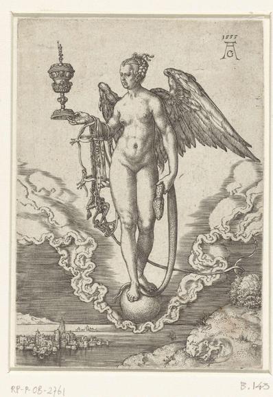 Fortuna, Heinrich Aldegrever, 1555