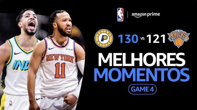 INDIANA PACERS 130 x 121 NEW YORK KNICKS | MELHORES MOMENTOS | FINAIS DE CONFERÊNCIA | NBA 2024-25