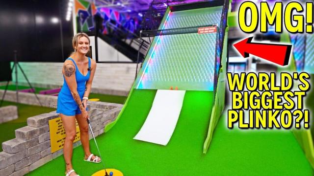Craziest ONE OF A KIND Mini Golf Course Ever! - Never Seen Before!