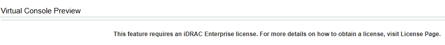 iDRAC not giving me a virtual console without a license
