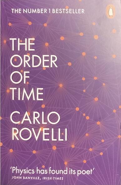 The cover of my copy of The Order of Time by Carlo Rovelli