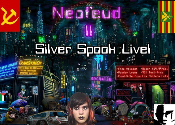 Silver Spook Live over Neofeud 2 title screen