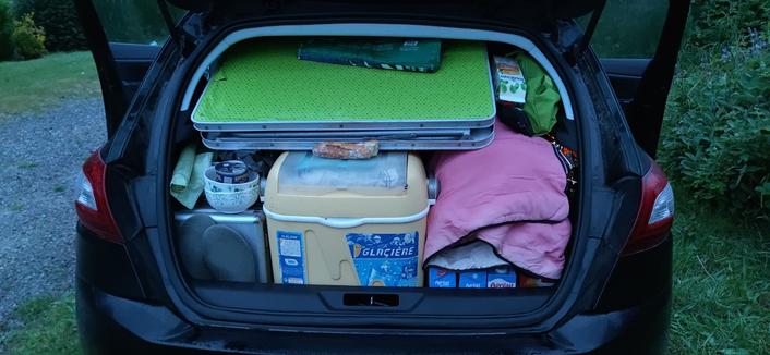 Tetris terminé, la voiture est remplie à raz bord