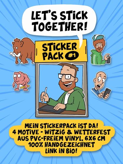 4 Motive – witzig & wetterfest.
Auf PVC-freiem Vinyl, 6x6 cm groß, 100 % sammelwürdig.
Link in Bio, oder schreibe mir eine DM!
