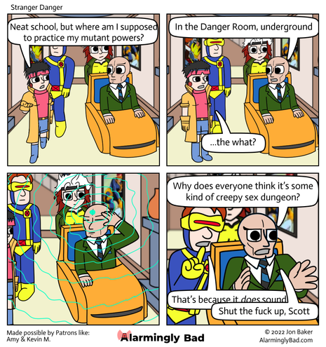 Alarmingly Bad comic about the X-men and the Danger Room