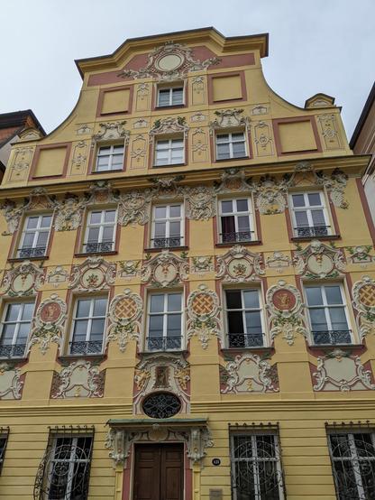 Beautiful historic building at Neuburg old town
