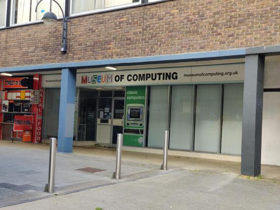 The unassuming street façade of Swindon's "Museum of Computing".