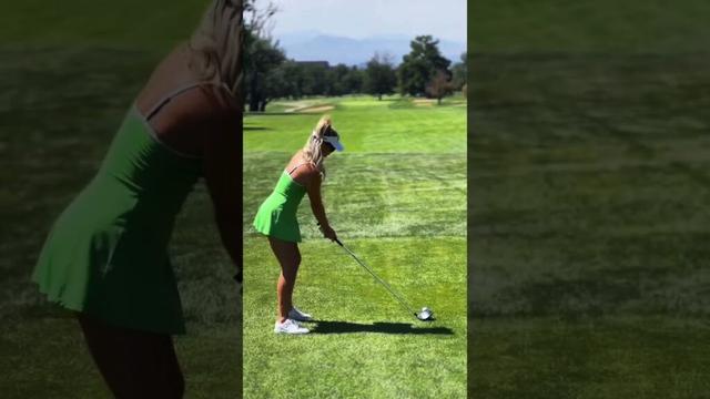 Lucky for the guy on the left, I hit a fade… 😅⛳️🏔️ . . . #pxg #pxgtroops #golf #golfbabe