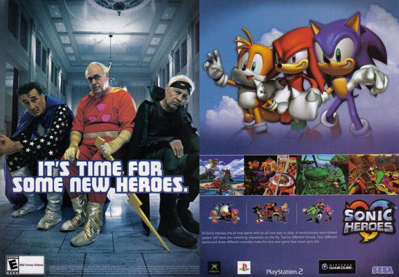 Sonic Heroes Magazine Ad (2003)