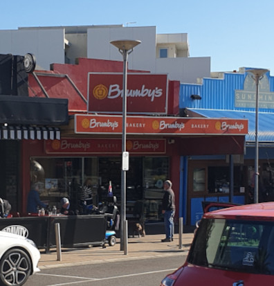 Brumby's at Sandringham with red signage. (21 May 2025)