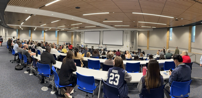 Town hall audience