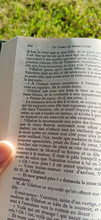 La page 868 du roman