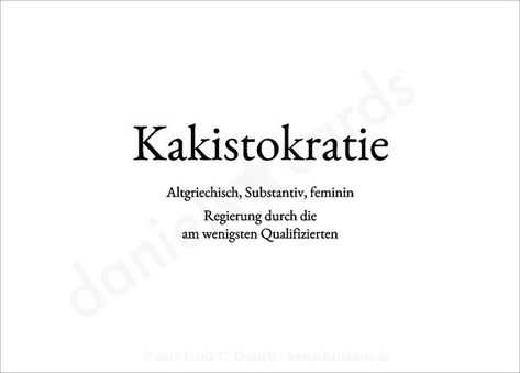 Kakistokratie

Algriechisch, Substantiv, feminin

Regierung durch die
am wenigsten Qualifizierten
