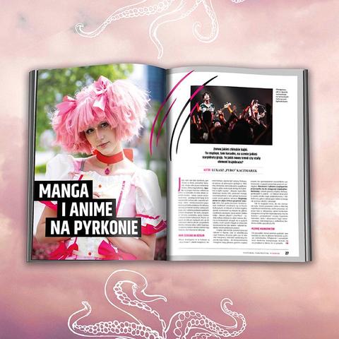 rozkładówka CD-Action x Pyrkon poświęcona mandze i anime na Pyrkonie