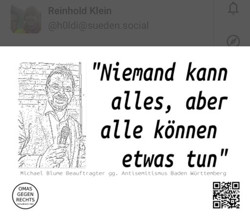 Zitatkachel von Dr. Michael Blume: „Niemand kann alles, aber alle können etwas tun.“