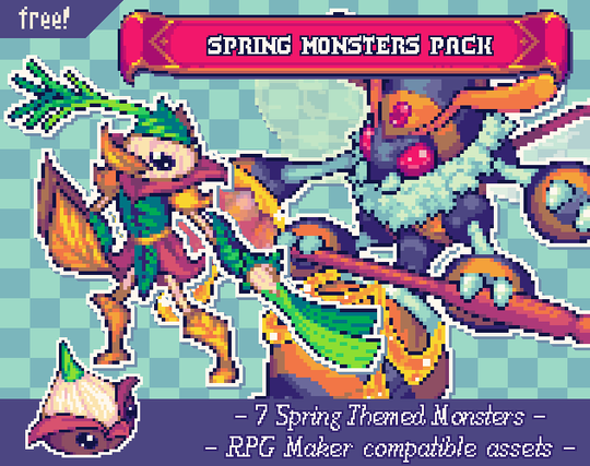 Cover art for the Spring Monsters Pack.