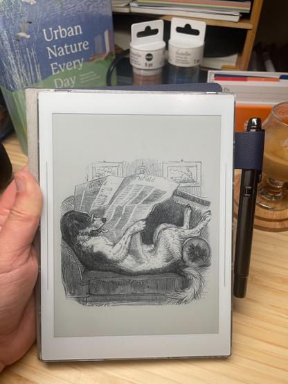 Picture of the Supernote Nomad, an e-ink tablet