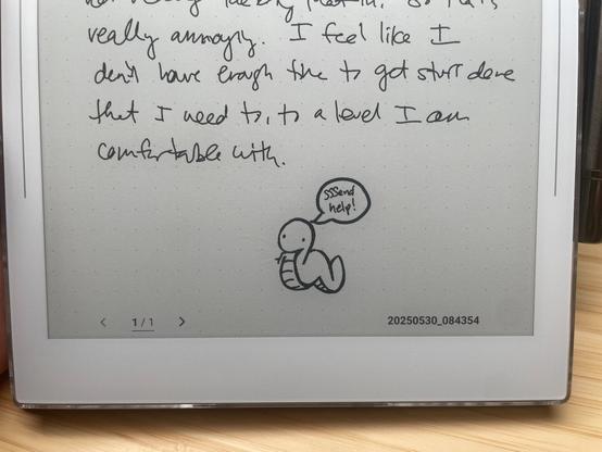 Picture of the Supernote Nomad, an e-ink tablet