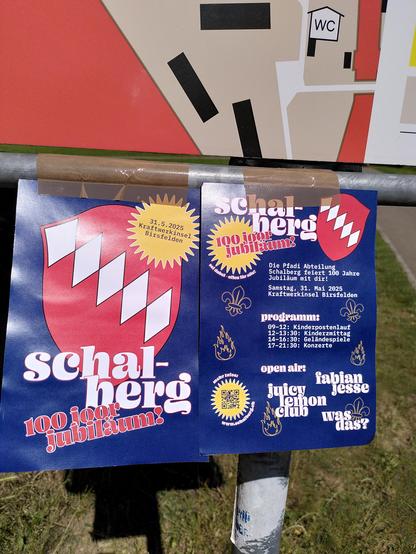 Flyer des Jubläumsfests