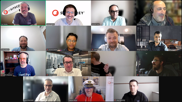 Screenshot of attendees on the May 30, 2025 #SitecoreLunch call.